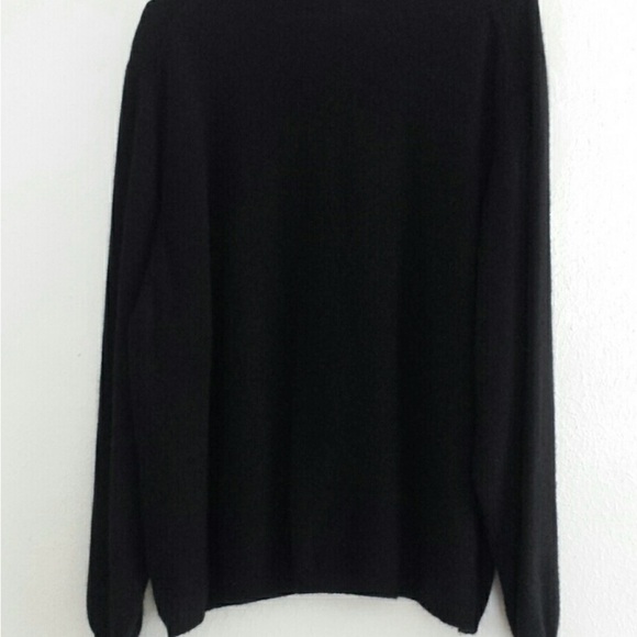 Eddie Bauer Black Cashmere Sweater Size XL - Picture 3 of 3